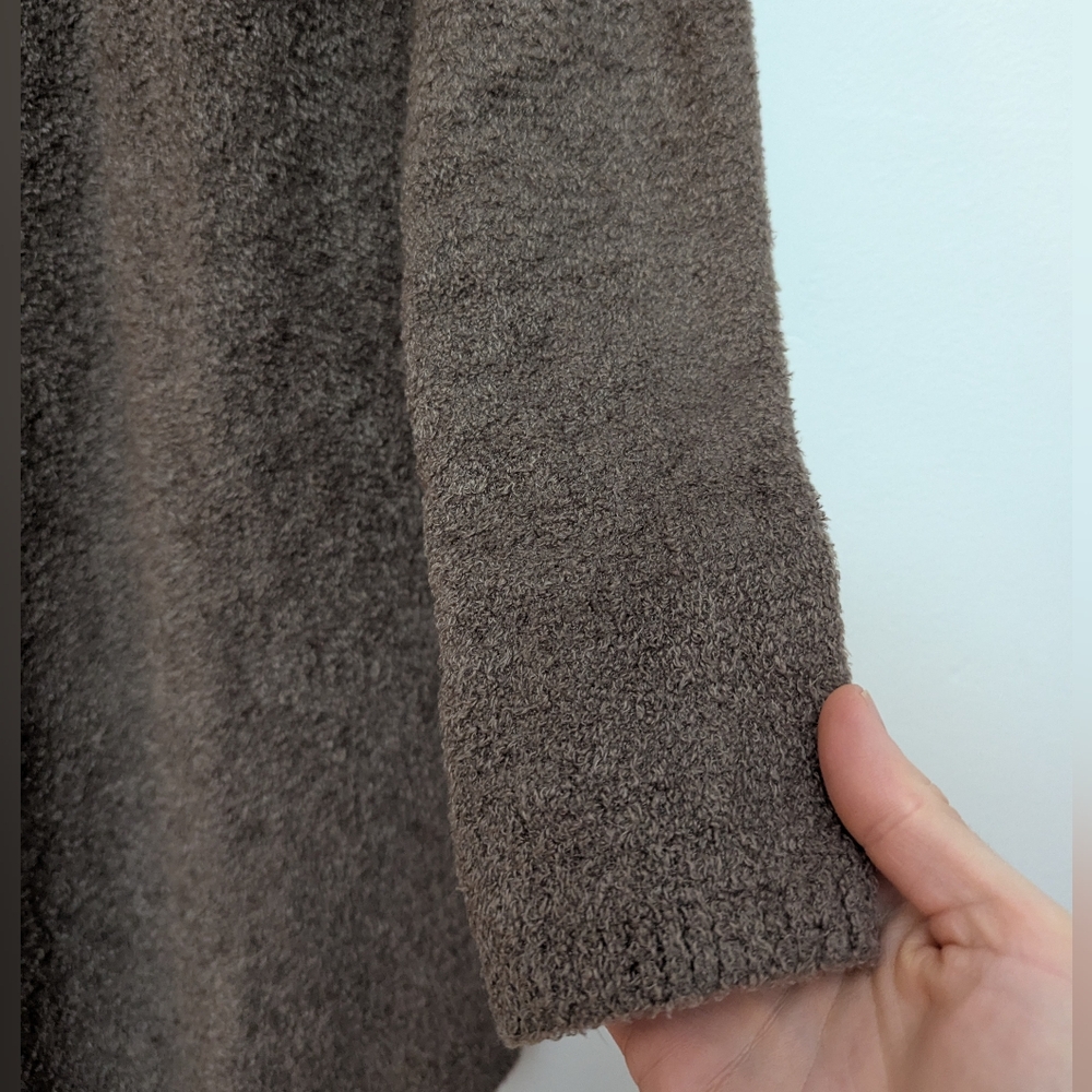 Barefoot Dreams Bamboo CozyChic Lite Island Wrap Cardigan S/M Taupe Brown - Picture 8 of 10